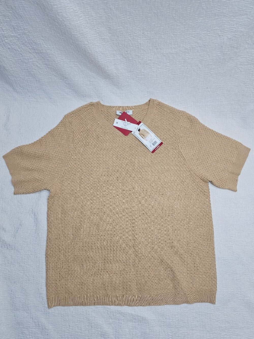 Nine West Women's Soft Spring Sweater Short Sleeve Pullover - Picture 5 of 8